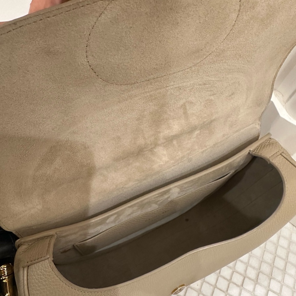 Dior Taupe Leather Crossbody Bag - Picture 7 of 16